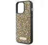 Guess Rhinestone Metal Logo Apple iPhone 15 Pro Max hátlap tok, sárga