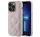 Guess Quilted Metal Logo Apple iPhone 15 Pro Max hátlap tok, rózsaszín