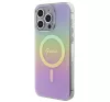 Guess IML Iridescent MagSafe Apple iPhone 15 Pro hátlap tok, rózsaszín