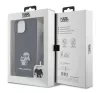 Karl Lagerfeld Crossbody Saffiano Metal Pin Karl Apple iPhone 15 Plus hátlap tok, fekete