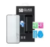 Apple iPhone 15/ iPhone 16 5D Full Glue hajlított tempered glass kijelzővédő üvegfólia, fekete