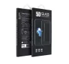 Apple iPhone 15 Plus / iPhone 16 Plus 5D Full Glue hajlított tempered glass kijelzővédő üvegfólia, fekete