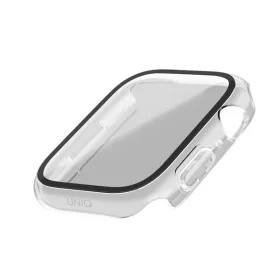   Uniq Nautic Apple Watch 45mm műanyag tok, kijelzővédő felülettel, átlátszó