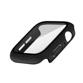   Uniq Nautic Apple Watch 45mm műanyag tok, kijelzővédő felülettel, fekete
