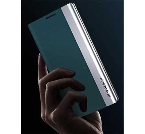 Apple iPhone 12 / 12 Pro, oldalra nyíló tok, piros