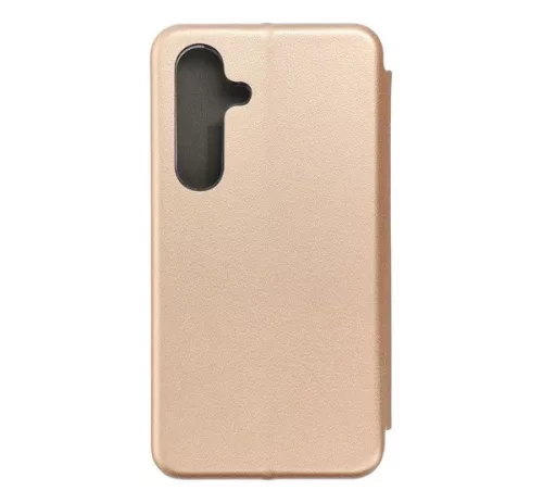 Forcell Elegance oldalra nyíló hátlap tok Samsung S24 arany