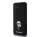 Karl Lagerfeld Liquid Silicone Metal Ikonik Samsung Galaxy S23 FE hátlap tok, fekete