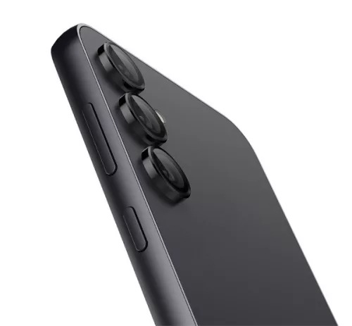Spigen Glas.tR SLIM EZ Fit Optik Pro Samsung Galaxy S23 FE Tempered kameralencse-védő fólia felhelyező kerettel, fekete (2db)