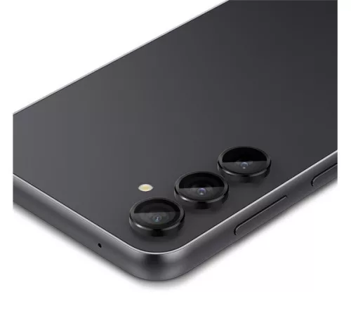 Spigen Glas.tR SLIM EZ Fit Optik Pro Samsung Galaxy S23 FE Tempered kameralencse-védő fólia felhelyező kerettel, fekete (2db)