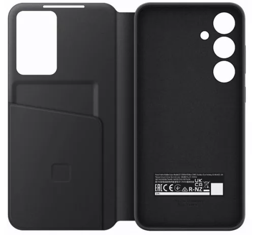 Samsung Galaxy S24+ Smart View gyári flip tok, fekete, EF-ZS926CBE