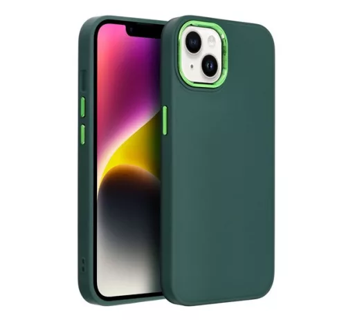 Frame Xiaomi Redmi Note 13 Pro 5G közepesen ütésálló tok kameravédő kerettel, zöld