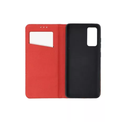 Smart Pro bőr flip tok Xiaomi Redmi Note 13 Pro 5G , bordó