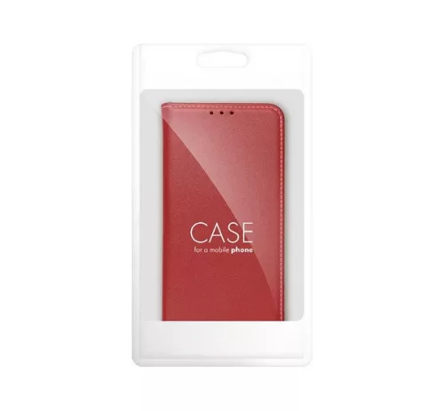 Smart Pro bőr flip tok Xiaomi Redmi Note 13 Pro 5G , bordó