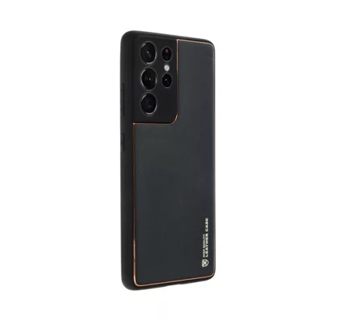Forcell Leather műbőr hátlap tok Samsung Galaxy A25 5G, fekete
