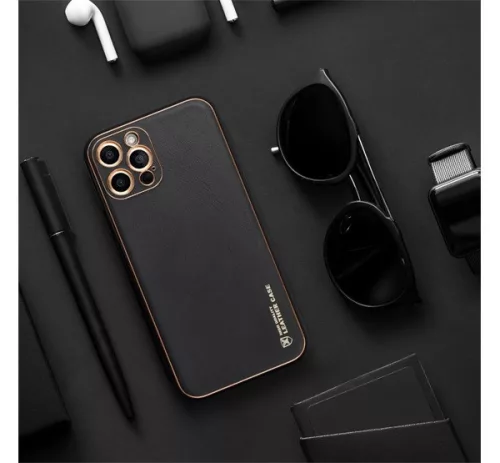 Forcell Leather műbőr hátlap tok Samsung Galaxy A25 5G, fekete