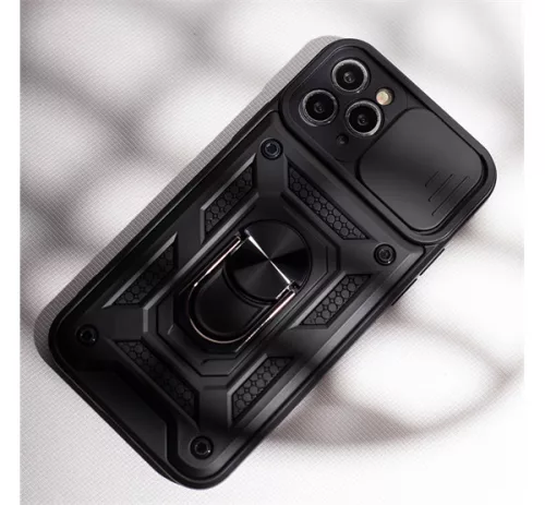 Defender Slide iPhone 15 ütésálló tok, fekete