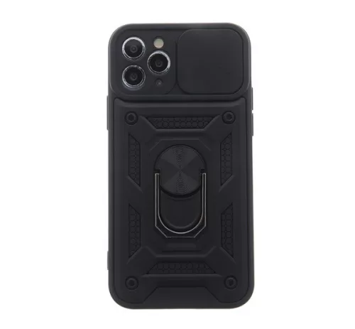 Defender Slide iPhone 15 Plus ütésálló tok, fekete