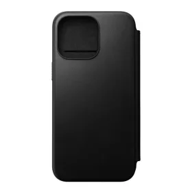   Nomad Modern Leather Folio iPhone 15 Pro Max flip tok, fekete