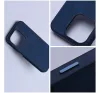 Woven iPhone 14 Plus MagSafe szövet tok, sötétkék