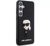 Karl Lagerfeld 3D Rubber Ikonik Samsung Galaxy S24 tok, fekete