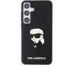 Karl Lagerfeld 3D Rubber Ikonik Samsung Galaxy S24 tok, fekete