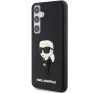 Karl Lagerfeld 3D Rubber Ikonik Samsung Galaxy S24 tok, fekete