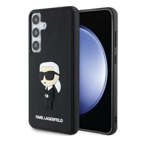   Karl Lagerfeld 3D Rubber Ikonik Samsung Galaxy S24+ tok, fekete