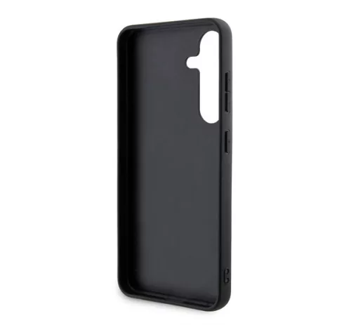 Karl Lagerfeld Gripstand Saffiano Karl&Choupette Pins Samsung Galaxy S24 tok, fekete