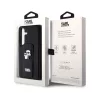 Karl Lagerfeld Gripstand Saffiano Karl&Choupette Pins Samsung Galaxy S24 tok, fekete