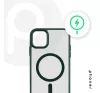 Phoner Apple iPhone 13 Pro Hybrid Mag MagSafe kemény hátlap tok, sötétzöld