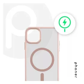   Phoner Apple iPhone 14 Pro Hybrid Mag MagSafe kemény hátlap tok, rózsaszín