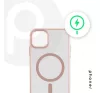 Phoner Apple iPhone 15  Pro Hybrid Mag MagSafe kemény hátlap tok, rózsaszín