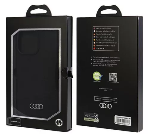 Audi Apple iPhone 15 Pro Max szilikon tok, fekete