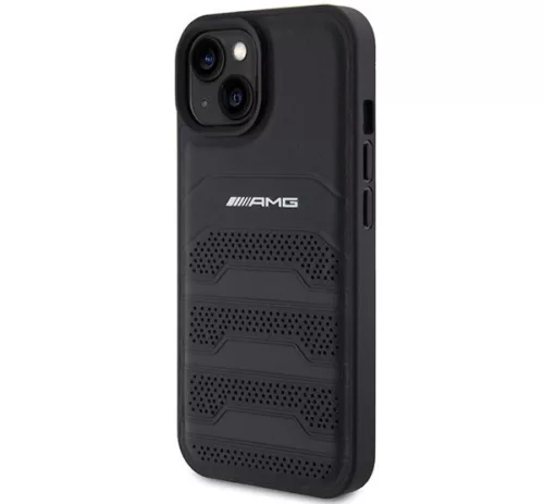 AMG Debossed Lines Apple iPhone 14 Plus /  15 Plus tok, fekete