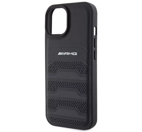 AMG Debossed Lines Apple iPhone 14 Plus /  15 Plus tok, fekete