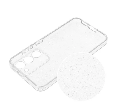 Clear 2mm Samsung Galaxy A14 5G / A14 4G csillámos tok, átlátszó