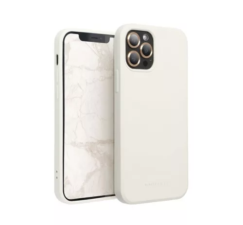 Roar Space iPhone 15 Pro szilikon tok, törtfehér