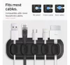 Spigen LD101 mágneses kábel tartó, fekete
