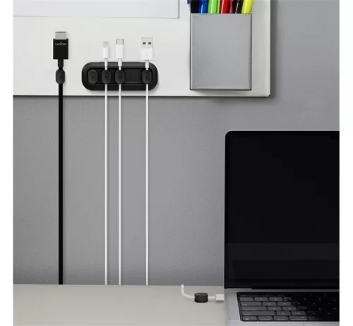 Spigen LD101 mágneses kábel tartó, fekete