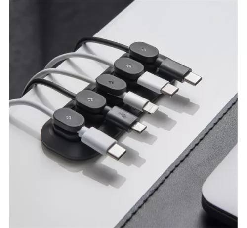 Spigen LD101 mágneses kábel tartó, fekete