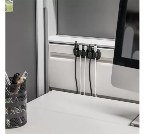 Spigen LD101 mágneses kábel tartó, fekete