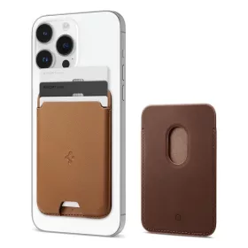   Spigen Valentinus Apple iPhone Magsafe kártyatartó, barna (3db kártyához)