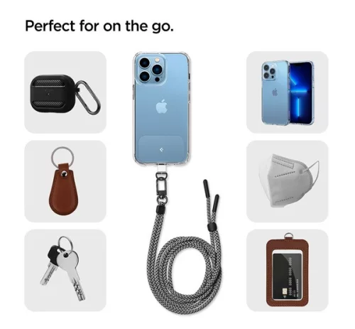 Spigen univerzális Cross Body pánt, fekete (1db)