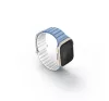 Uniq Revix Evo mágneses Apple Watch szíj, 41/40/38MM kék / fehér