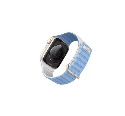 Uniq Revix Evo mágneses Apple Watch szíj, 41/40/38MM kék / fehér