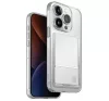 Uniq Air Fender Apple iPhone 15 Pro kártyatartós tok, átlátszó