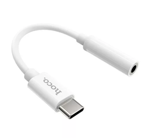 Hoco LS30 USB-C - 3,5mm Jack átalakító, fehér