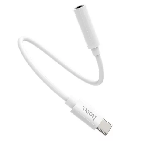 Hoco LS30 USB-C - 3,5mm Jack átalakító, fehér