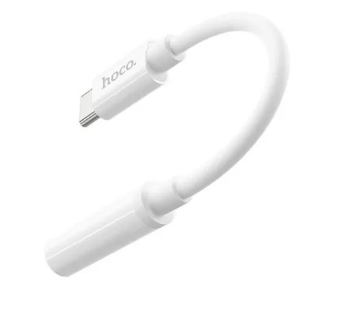 Hoco LS30 USB-C - 3,5mm Jack átalakító, fehér