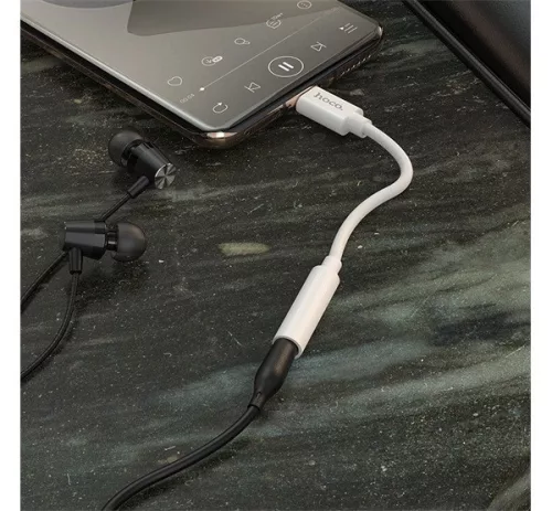 Hoco LS30 USB-C - 3,5mm Jack átalakító, fehér